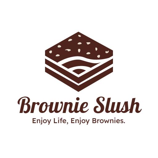 Delicious Brownie Dessert Design with Creamy Toppings Logo Template