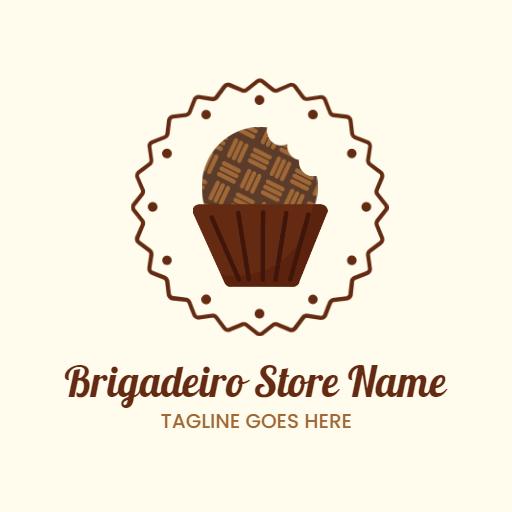 Delicious Chocolate Brigadeiro Treats for Your Sweet Cravings Logo Template
