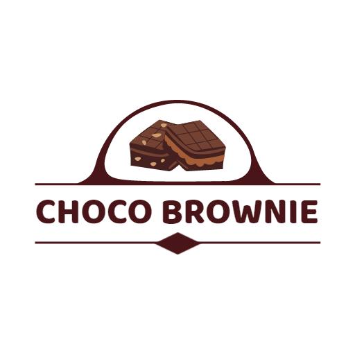 Delicious Chocolate Brownies Designed for Dessert Lovers Logo Template