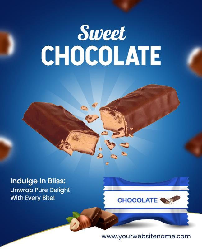 Delicious Chocolate Candy Promotion Flyer Template