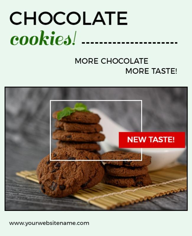 Delicious Chocolate Cookies Promotion Flyer Template