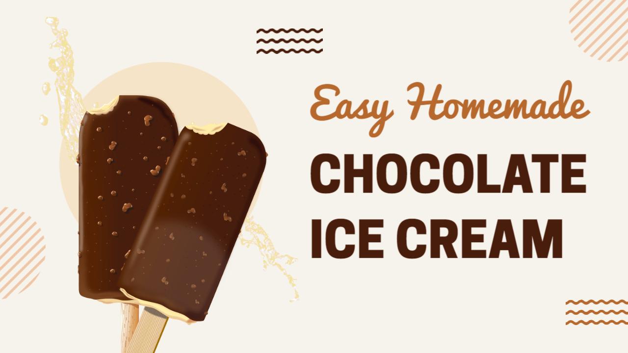Delicious Chocolate Ice Cream Recipe Cooking Channel YouTube Thumbnail Template