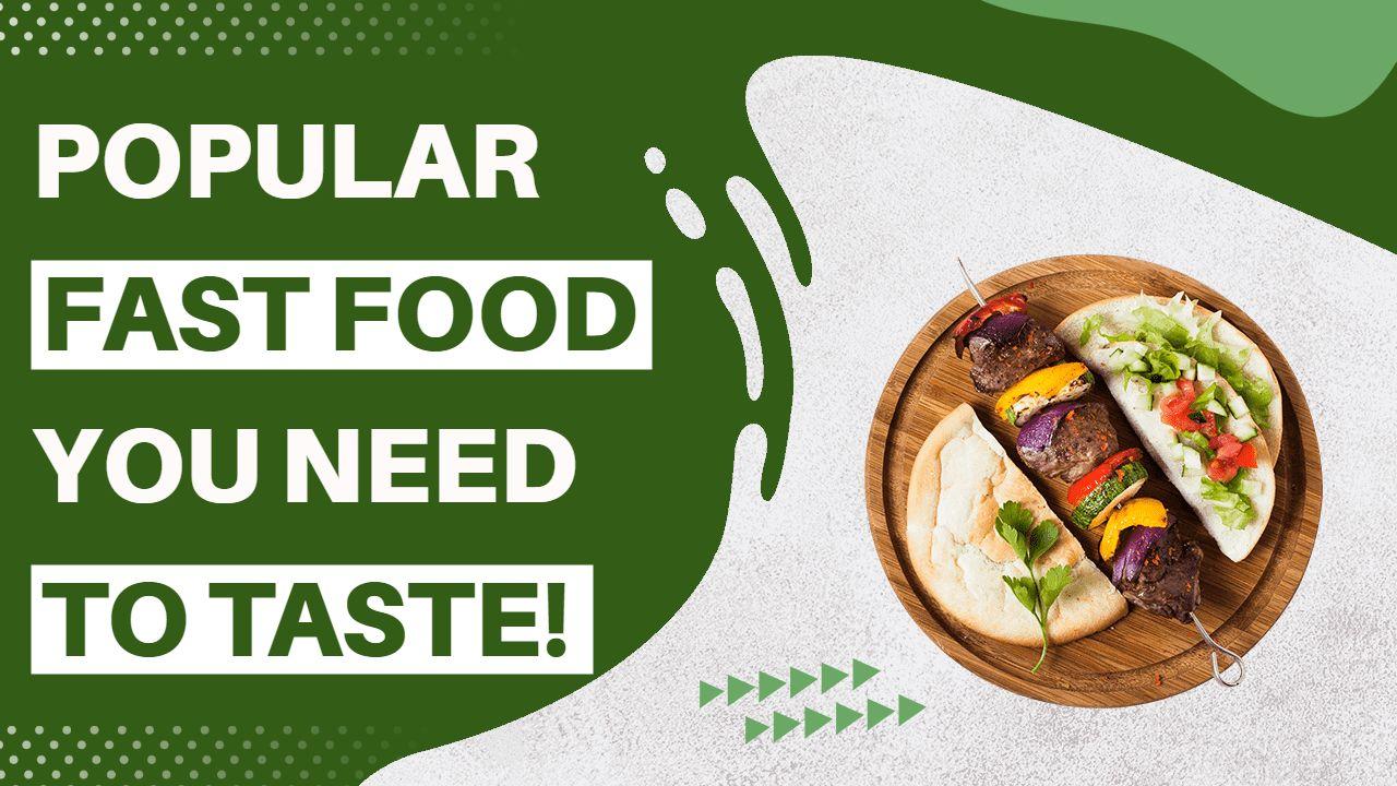 Delicious Fast Food Guide YouTube Thumbnail Template