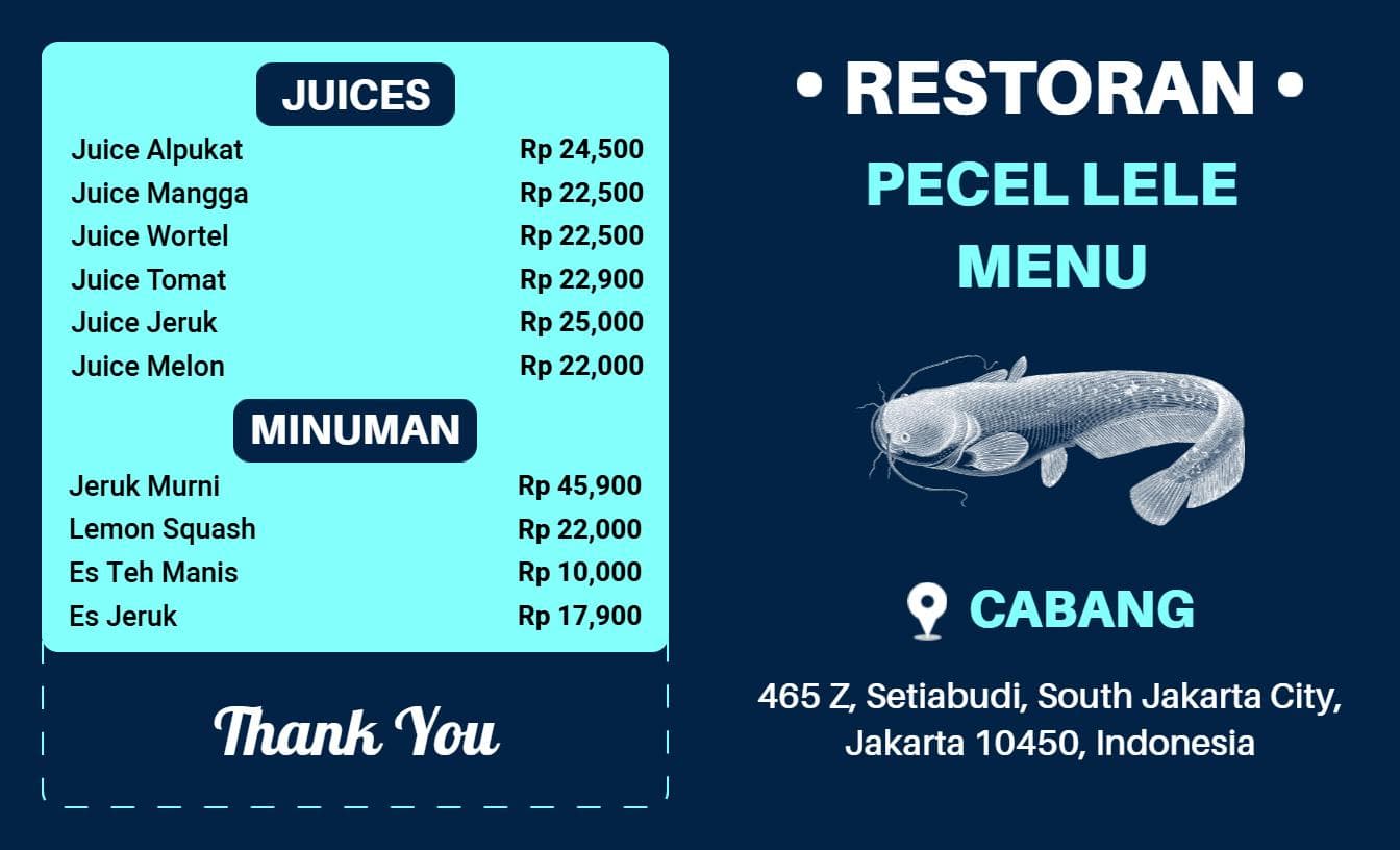 Delicious Fish and Rice Combos with Traditional Flavors Seafood Menu Template