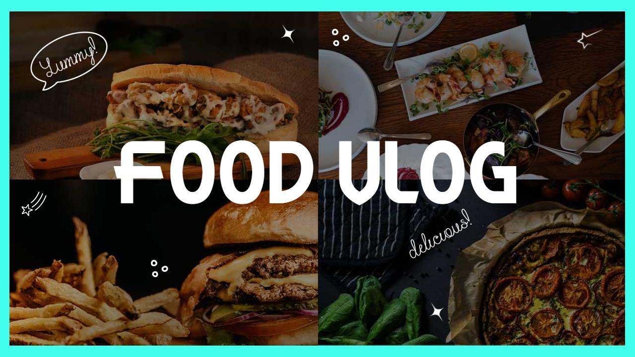 Delicious Food Vlog Culinary Journey YouTube Thumbnail Template