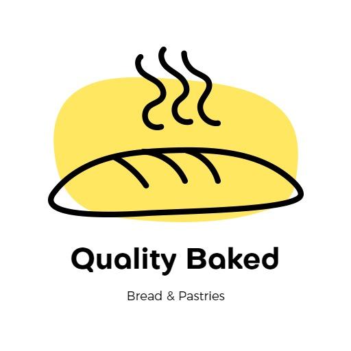 Delicious Fresh Baked Bread and Pastries Bakery Logo Template