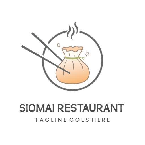 Delicious Fresh Siomai Served with Authentic Flavor Logo Template