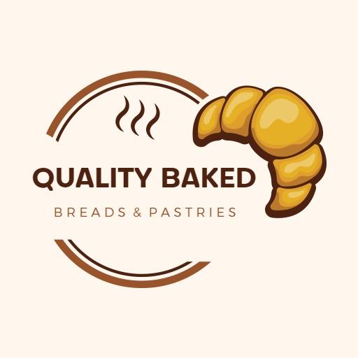 Delicious Golden Croissant Design for Bakery Logo Template