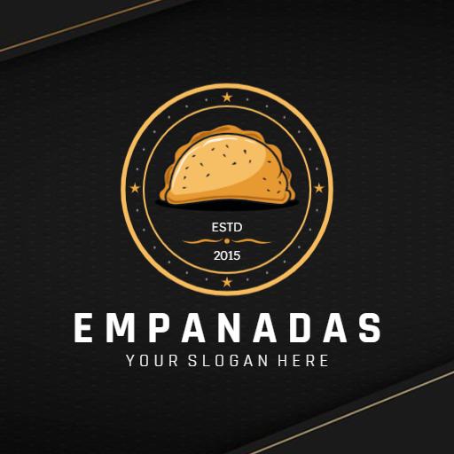 Delicious Golden Empanadas Designed for Culinary Delight Logo Template