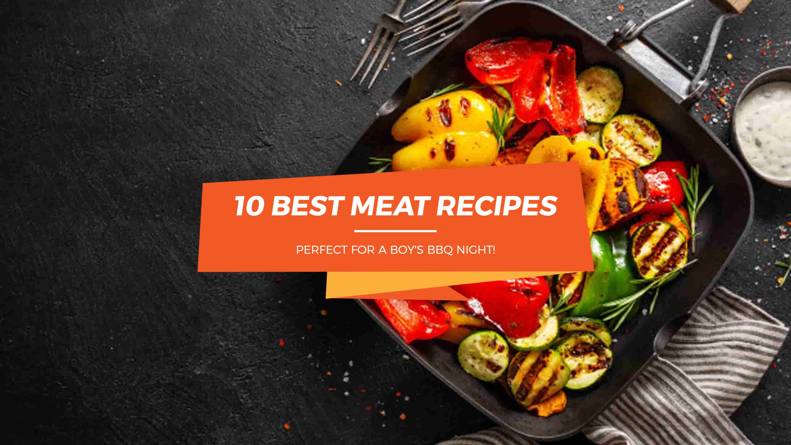 Delicious Grilled Meat Recipes for BBQ Lovers YouTube Banner Template