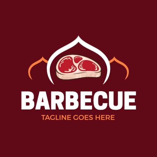 Delicious Grilled Meats and Flavorful Barbecue Cuisine Logo Template