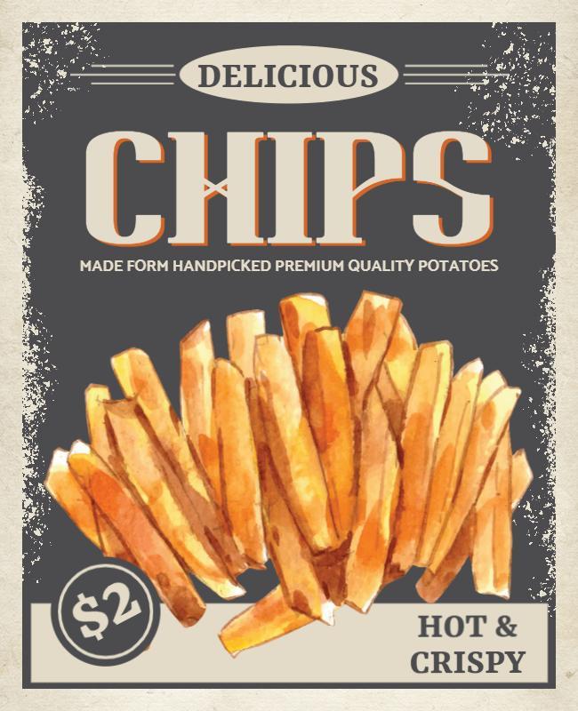 Delicious Handpicked Quality Chips Flyer Template