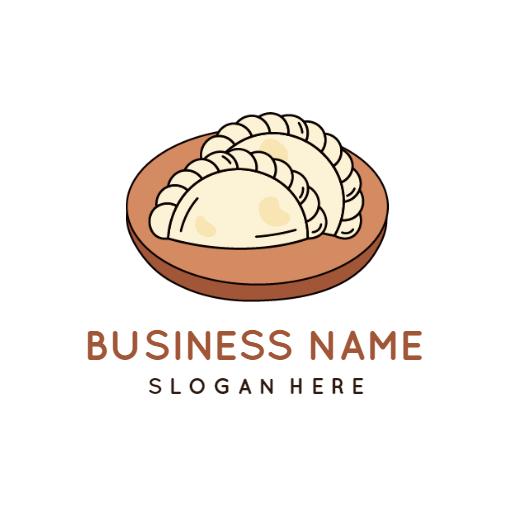 Delicious Homemade Karipap Served in a Traditional Bowl Logo Template