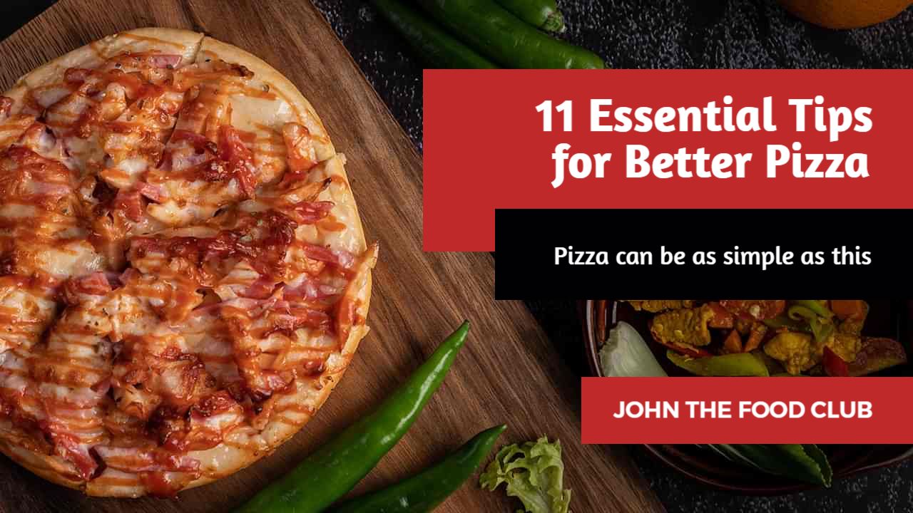 Delicious Homemade Pizza Recipe Tips Food YouTube Thumbnail Template