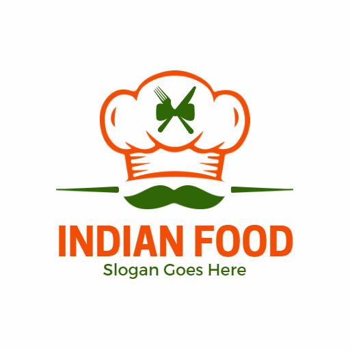 Delicious Indian Chef Hat Design Represents Food Culture Logo Template