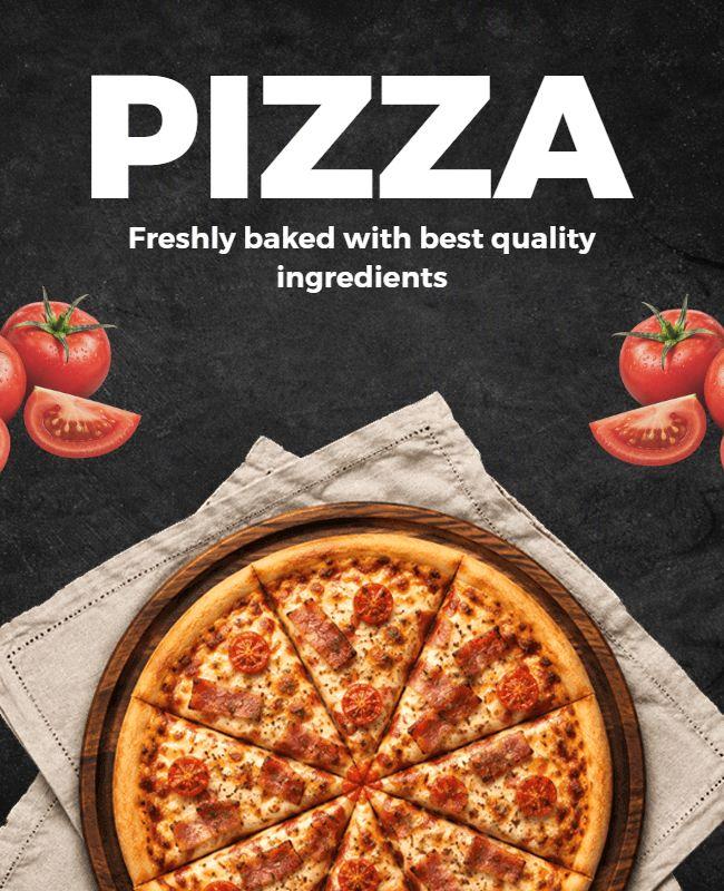 Delicious Italian Pizza Poster Template