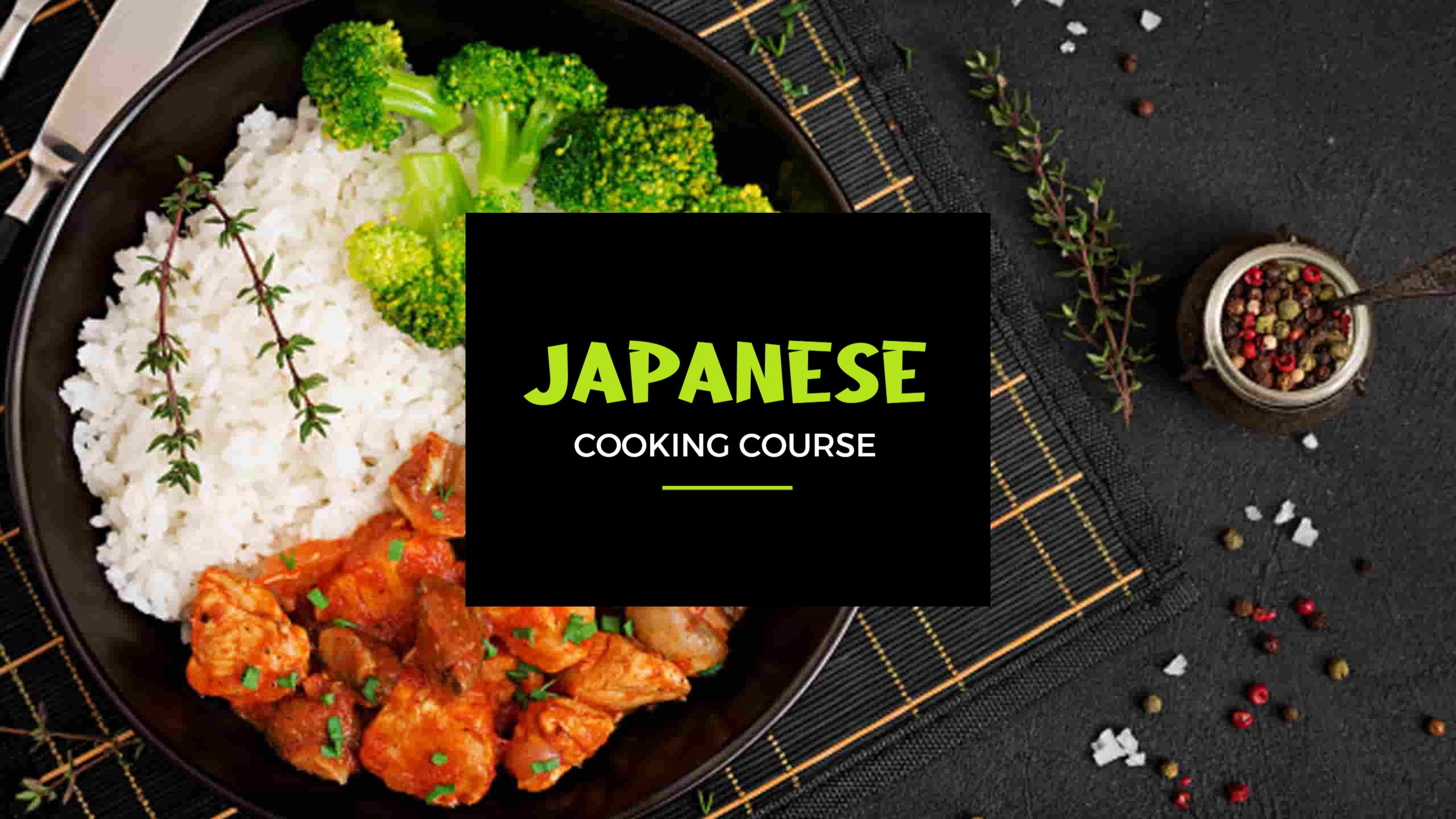 Delicious Japanese Cuisine Dish on Black YouTube Banner Template