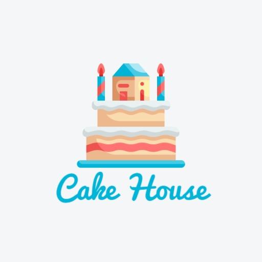 Delicious Layered Birthday Cake Design for Cake Logo Template