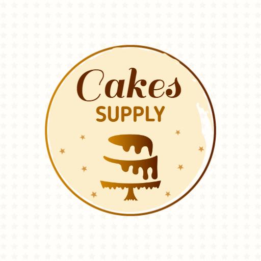 Delicious Layered Cake Design for Cakes Supply Logo Template