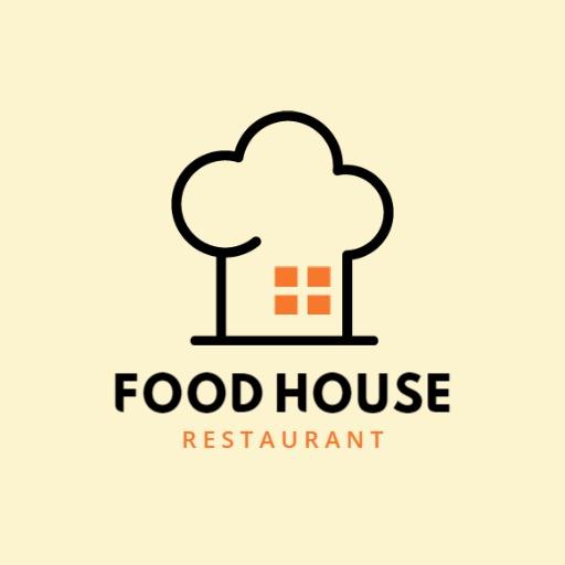 Delicious Offering from a Cozy Food House Restaurant Logo Template