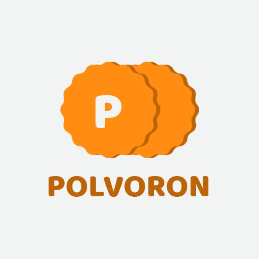 Delicious Orange Polvoron Treats with Unique Design Logo Template
