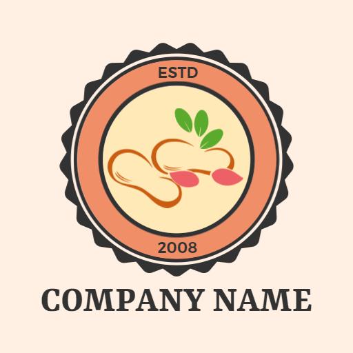 Delicious Peanut Product with Vibrant Green Leaves Logo Template
