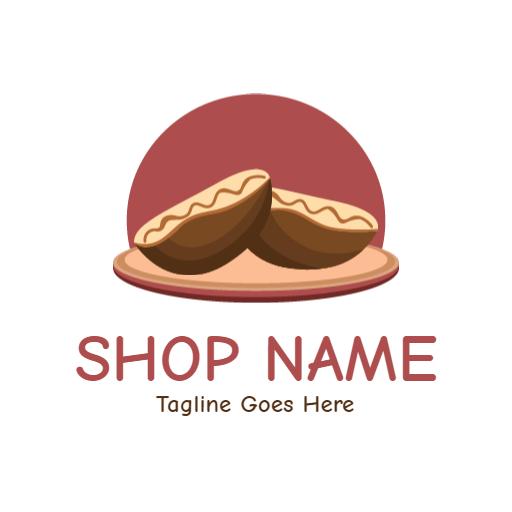 Delicious Pukis on a Plate with a Warm Color Theme Logo Template