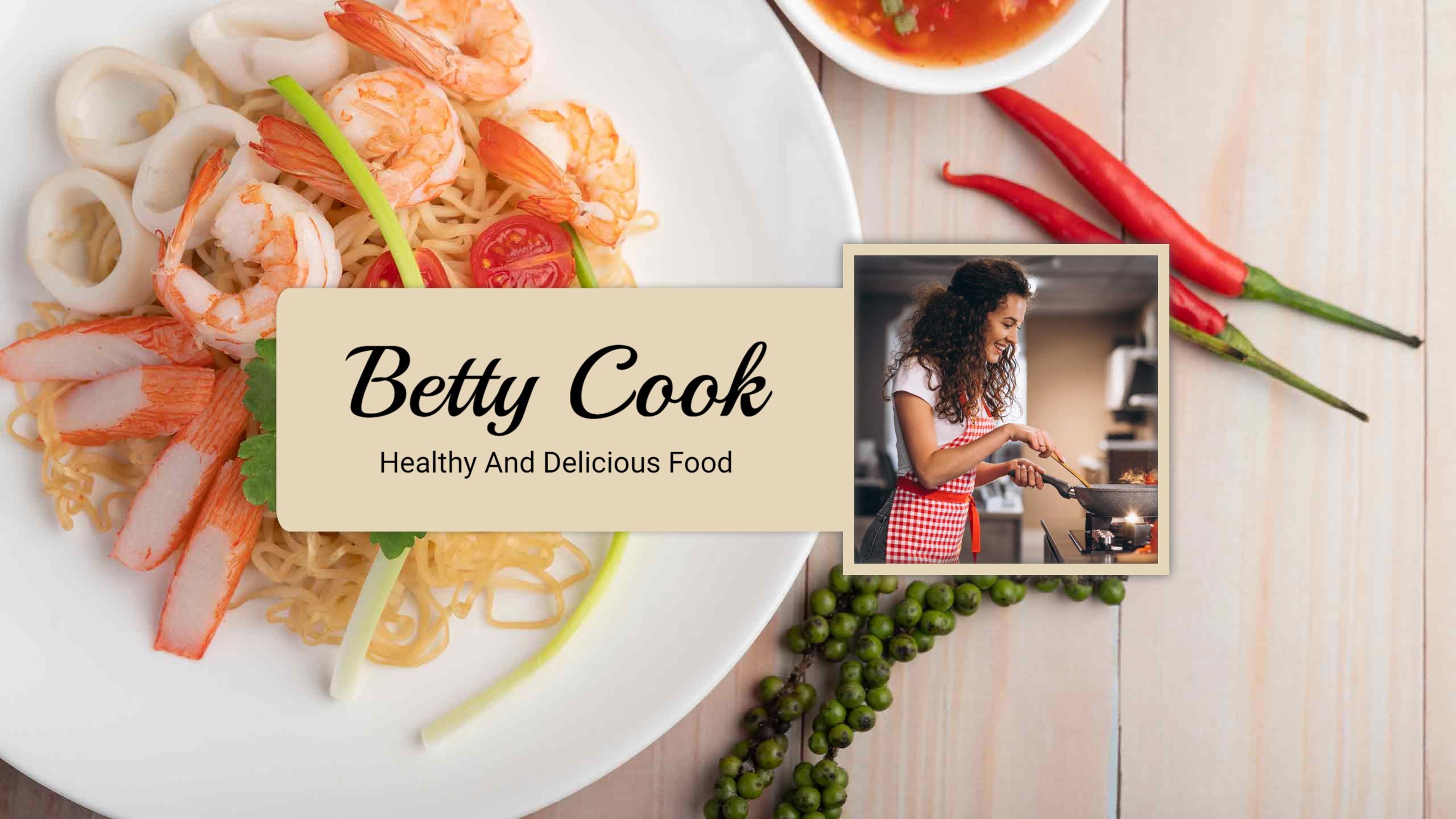Delicious Seafood Dish with Fresh Ingredients YouTube Banner Template