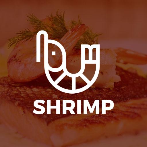 Delicious Shrimp Dish Representing Culinary Excellence Logo Template