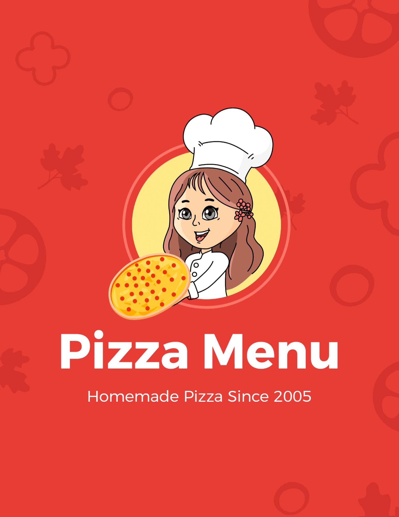 Delicious Specialty Pizzas with Unique Toppings and Flavors Pizza Menu Template