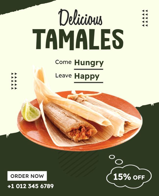 Delicious Tamales Promotional Flyer Template