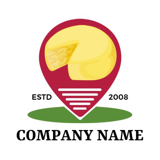 Delicious Yellow Cheese Design Featuring Quality Assurance Logo Template