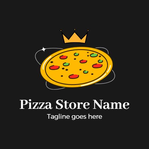 Delicious Yellow Pizza with Fresh Toppings for Pizza Lovers Logo Template