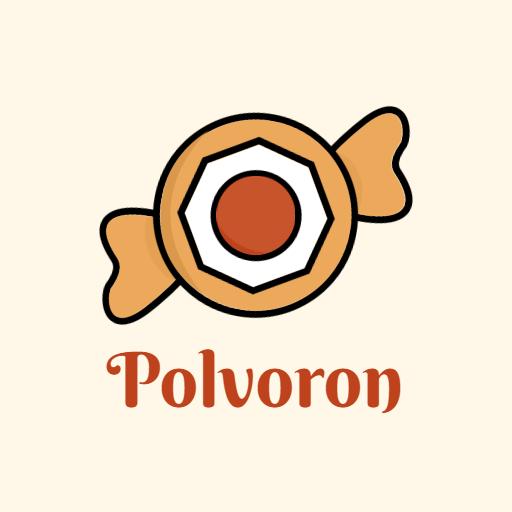Deliciously Circular Polvoron Treat with Creamy Center Logo Template