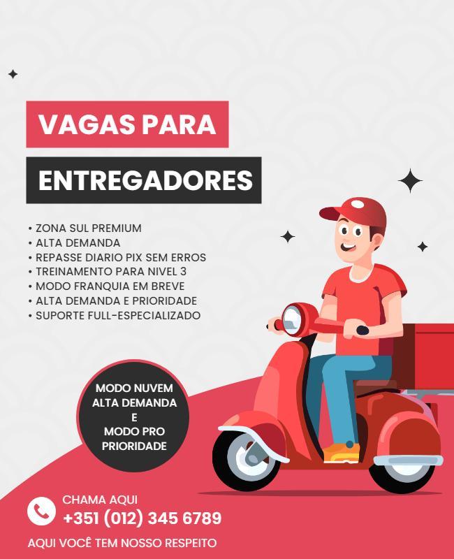 Delivery Job Opportunities Flyer Template