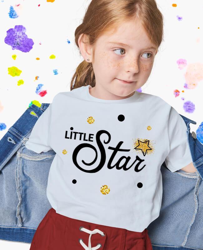 Denim and Fiord Little Star T Shirt Flyer Template