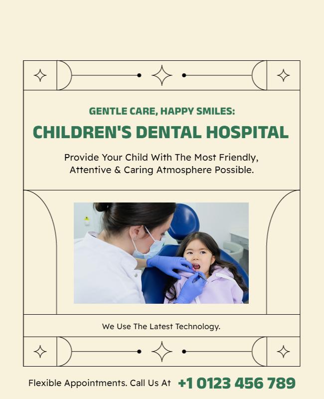 Dental Children Flyer Template