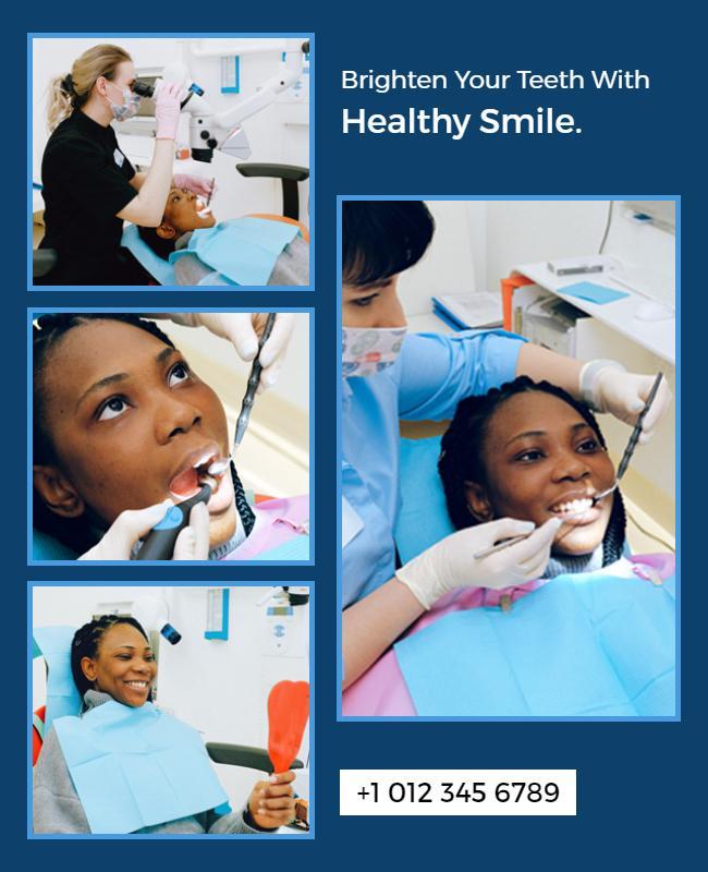 Dental Health Promotion Flyer Template