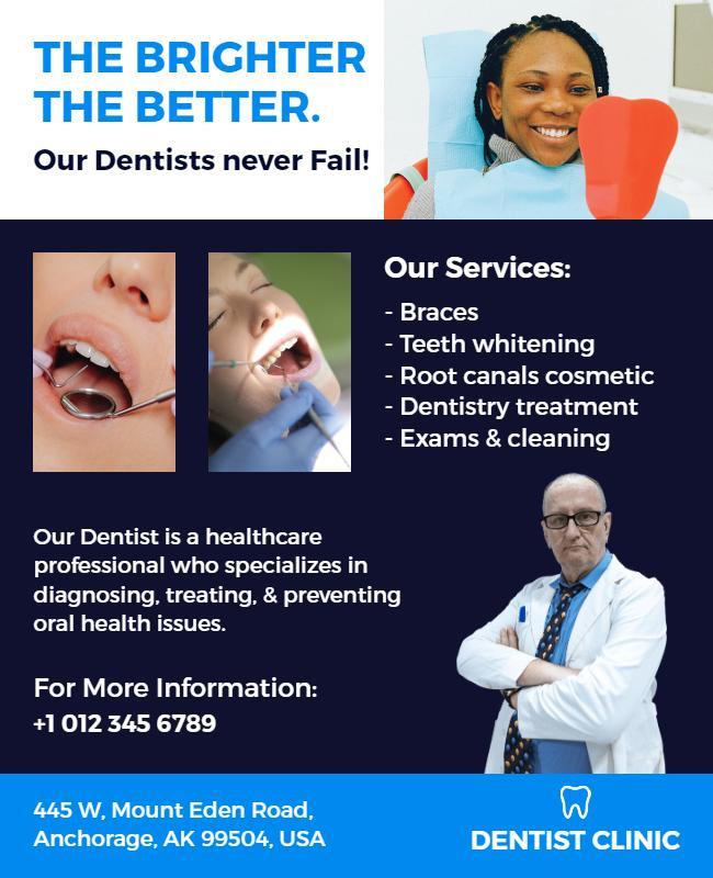 Dental Health Services Promotional Flyer Template