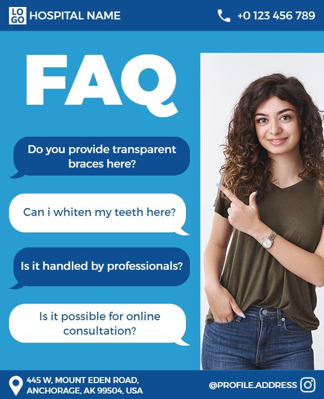 Dental Services Inquiry Faq Flyer Template