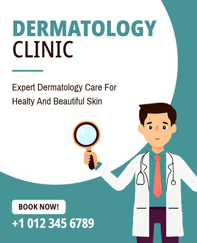 Dermatology Clinic Flyer Template