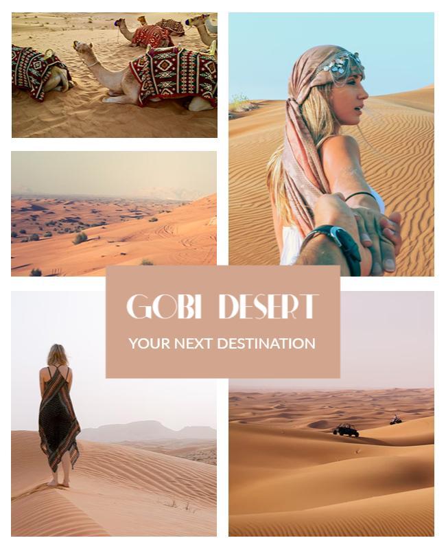 Desert Photo Collage Flyer Template