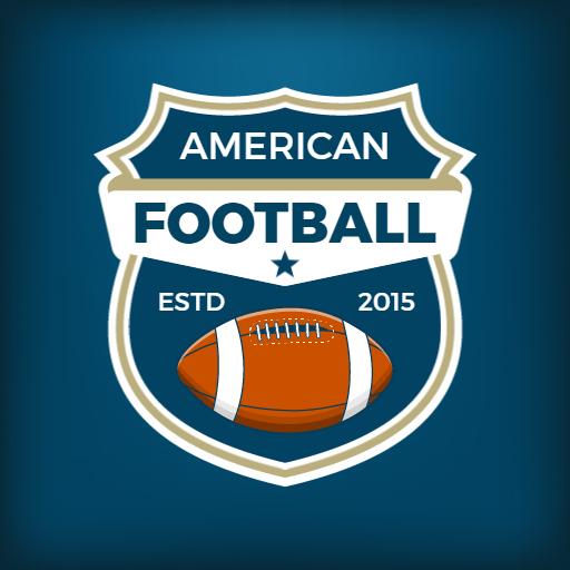 Design a Bold American Football Badge with Established Date Logo Template