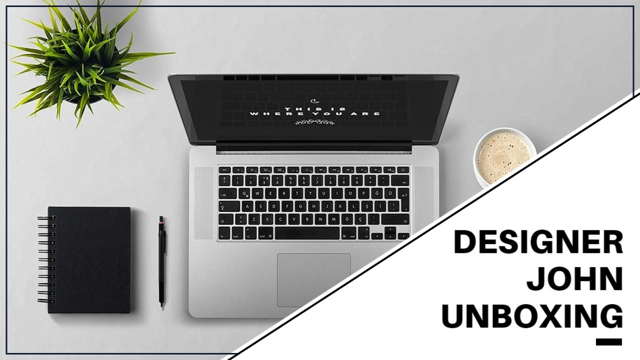 Designer Unboxing Tech Gadgets YouTube Thumbnail Template