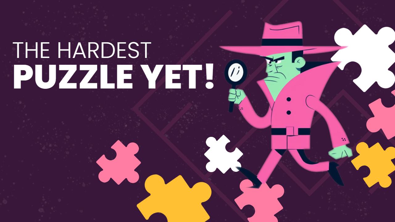 Detective Puzzle Challenge Retro Style Trending YouTube Thumbnail Template