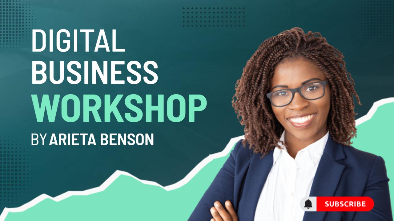 Digital Business Strategy Workshop YouTube Thumbnail Template