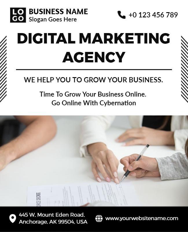 Digital Marketing Agency Promotion Flyer Template