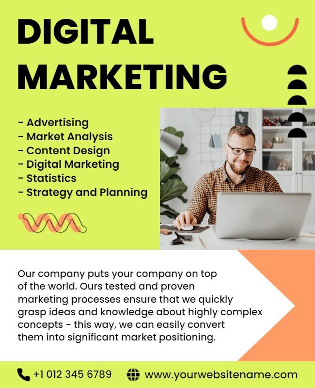 Digital Marketing Services Promotional Flyer Template