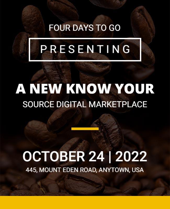 Digital Marketplace Launch Event Flyer Template