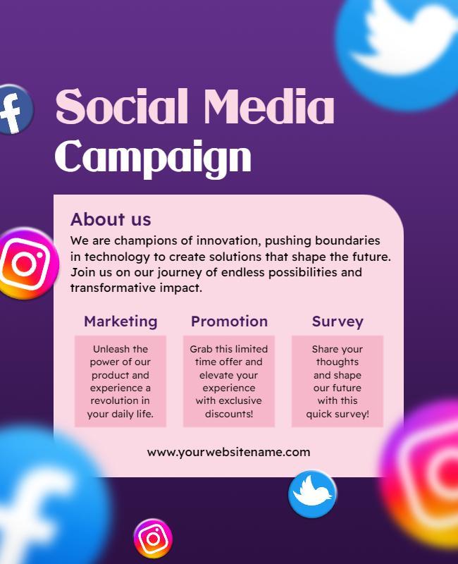 Digital Social Media Campaign Flyer Template